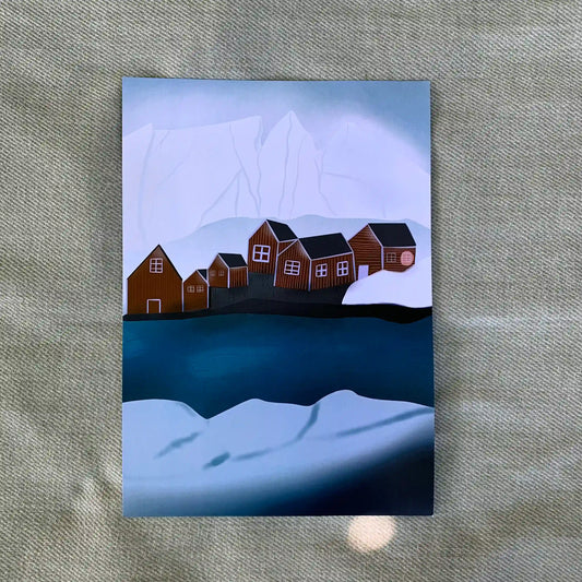 Severské vesničky – Rorbu, Lofoty – červená